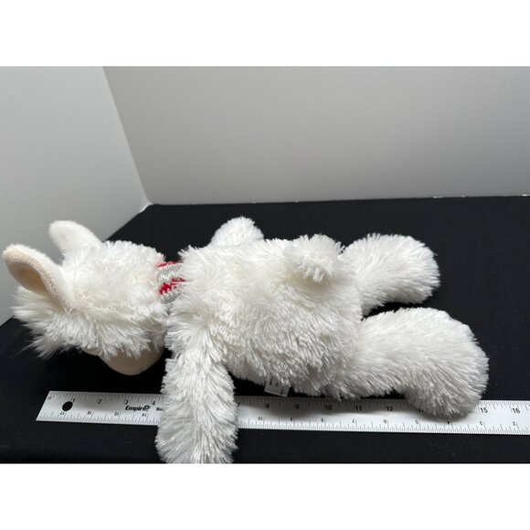 Plush Llama Toy Milton By Aurora World With Red & White Knit Scarf 12 Inches - Picture 4 of 7